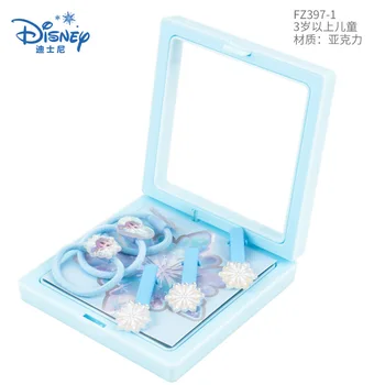 Оригинальный набор детских аксессуаров для волос Disney Frozen Elsa Серьги-заколки Anna Elsa Подарки для милых девочек Disney Игрушки для макияжа