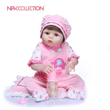 NPKCOLLECTION Силиконовая Виниловая Кукла для Всего Тела Reborn Babies Doll Игрушка Для Ванны в Подарок Реалистичная Новорожденная Принцесса Baby Doll для Девочек