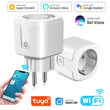 16A Smart Plug EU WiFi Умная розетка Электрические розетки HomeKit Cozylife Tuya APP Control Timing Работает с Alexa Google Siri