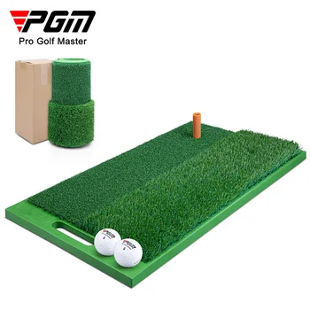 Тренировочный коврик для гольфа PGM, портативный прочный коврик из TPE, домашний офис, уличная искусственная трава, коврик для тренировки в гольфе