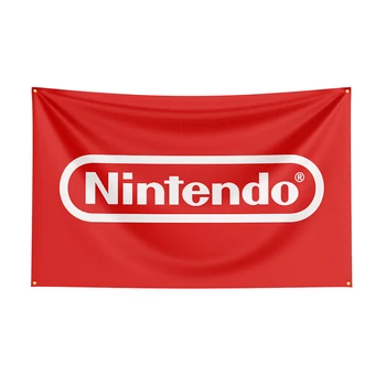 3x5 игровой баннер с изображением флага Nintendo из полиэстера для декора 1