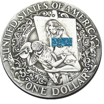 HB (111) копия монеты в долларах США Hobo Morgan с серебряным покрытием