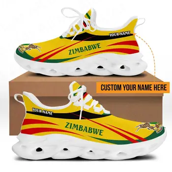 Модные кроссовки с принтом флага Зимбабве, мужская повседневная теннисная обувь с дышащей сеткой, высококачественная Повседневная обувь с корзиной, Обувь