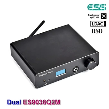 Bluetooth DAC Двойной ES9038Q2M HIFI Amanero USB 32Bit/384 кГц DSD512 Звуковой Декодер Для Усилителя