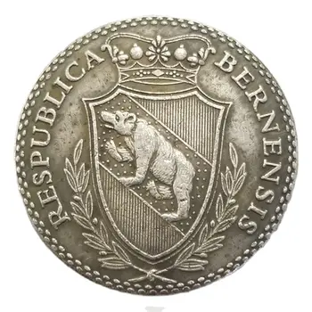 Швейцарская МОНЕТА 1796 года, Золотые, серебряные монеты, украшения для дома, Волшебная монета, Украшение для рабочего стола, Коллекционные монеты