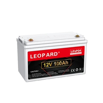 Блок солнечных батарей Leopard ev 12 В 100 ач, перезаряжаемые батареи lifepo4, литий-ионный аккумулятор 12 В 100 ач, цена