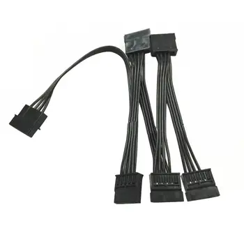 4-контактный разъем для подключения кабеля питания SATA 15-контактный разъем для подключения кабеля питания от 1 до 5-проводного жесткого диска IDE Molex к 5-портовому 15-контактному кабелю питания SATA