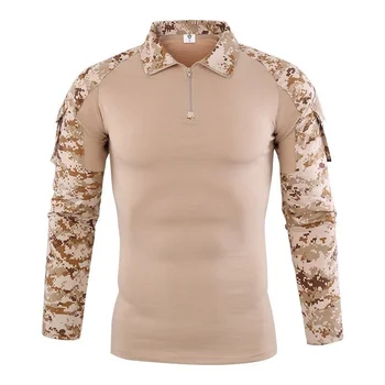 5XL Плюс размер Армейские фанаты, тактическая рубашка для боевой подготовки с длинным рукавом, мужская камуфляжная рубашка для пеших прогулок и стрельбы, военная одежда