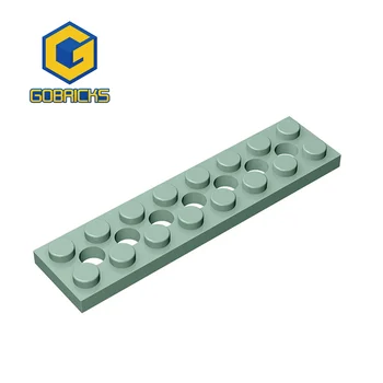 Gobricks MOC Brick Particles 3738 Высокотехнологичная Пластина 2x8 С 7 Отверстиями Строительные Блоки Детские Развивающие Запасные Части DIY Игрушки