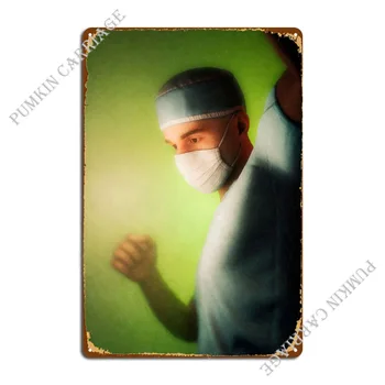 Доктор с хирургической Маской Металлическая Табличка Плакат Декор стен паба Паб Гараж Жестяная Вывеска Плакат
