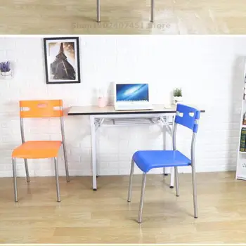 Пластиковая спинка стула для взрослых с утолщенным весом, современный простой стул для отдыха, обеденный стул, автономный домашний офисный тренировочный стул