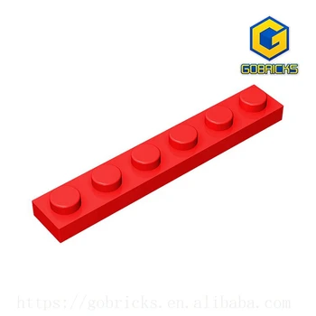 Пластина Gobricks GDS-505 1 x 6 совместима с детскими игрушками lego 3666 штук, пластина из строительных блоков Particles, сделай сам