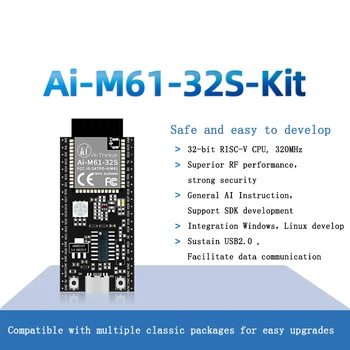 Комплект Ai-M61-32S Ai-xinker WiFi6 Bluetooth BLE5.3 комбинированный модуль BL618 чип Ai-M61-32S плата разработки WiFi-6 WiFi 6 Ai-M61-32S