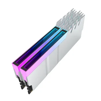 Модуль памяти Радиатор DDR4 DDR5 Ram Радиатор Радиатора 5V 3PIN ARGB AURA Sync Термостойкость алюминиевого Сплава для компьютера