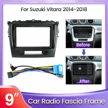 Автомобильный Радиоприемник Для Suzuki Vitara 2014-2018 Для Android All-in-One Stereo Dash Kit Подходит Для установки Отделки Лицевой панели Facia Frame