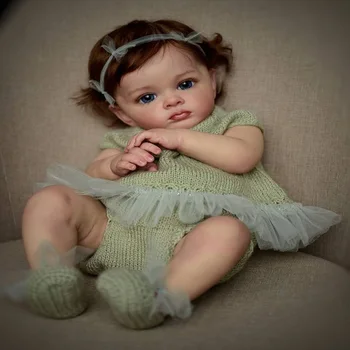 60 см Реалистичная Огромная кукла для малышей, готовые Куклы-Реборны Tutti, Куклы ручной работы, Игрушка, Рождественский подарок для девочек