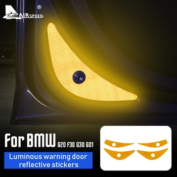 Светящаяся Сигнальная лампа AIRSPEED для внутренней отделки дверей, Светоотражающая наклейка для BMW 3 серии G20 F30 5 серии G30 X3 G01 Аксессуары
