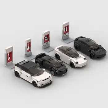 Модель Электромобиля Car Bricks Expert Technical MOC Teslaed Model3 X S и Cybertruck Building Block Toys Лучшие Подарки На День Рождения