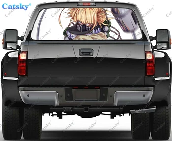 Автомобильные наклейки и графика Himmiko Toga на заднее стекло, наклейки на заднее стекло для грузовиков, Виниловые наклейки на окна автомобилей