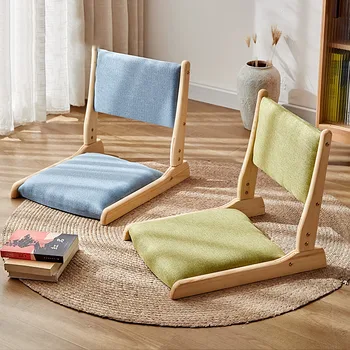Стул, Ленивый Диван, Сиденье Татами, Японские Складные Стулья, искусственная кожа, деревянный стул для гостиной, кресло для отдыха, мебель для дома