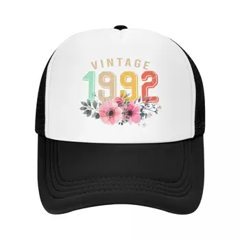 Персонализированная винтажная бейсболка 1992 года, Спортивная Женская Мужская Регулируемая кепка, подарок на День Рождения, Весенняя кепка дальнобойщика