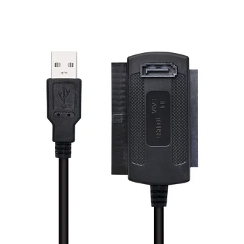 Кабель USB 2.0 для IDE SATA 3 в 1 S-ATA 2,5 3,5-дюймовый адаптер для жесткого диска HDD, кабель-конвертер для портативных ПК