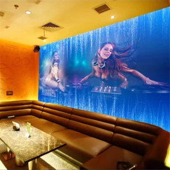 Пользовательские обои beibehang 3d фрески динамичная рок музыка карнавальный бар KTV фоновая стена гостиная 3D обои из папье-маше