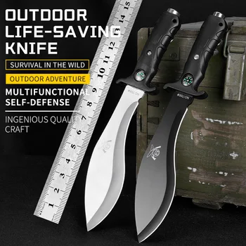 походный нож, охотничий военный нож, принадлежности для самообороны с фиксированным лезвием высокой твердости, боевой нож для выживания
