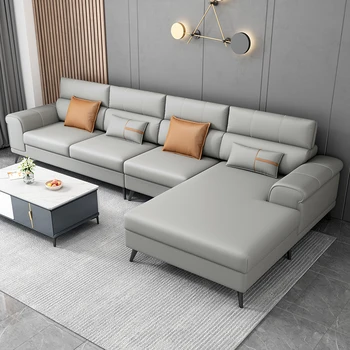 Тканевый диван без технологии стирки для гостиной, современный простой легкий диван роскошного размера, сочетание латексных диванов в скандинавском стиле