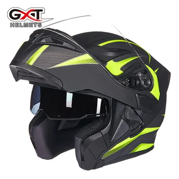 Мотоциклетный шлем GXT, двухобъективный, противотуманный, полный шлем Для мужчин и женщин, Защитный шлем для мотоциклов Four Seasons, Аксессуары для мотоциклов
