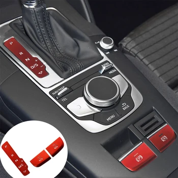 Стайлинг автомобиля, Центральная консоль, Электронная кнопка переключения передач, Ручной тормоз, Наклейка с блестками, Декор для Audi A3 8V 14-19 LHD Аксессуары