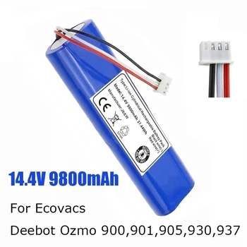 Аккумуляторный блок Робота-Пылесоса 14,4 В 9800 мАч для Ecovacs Deebot Ozmo 900, 901, 905, 930, 937