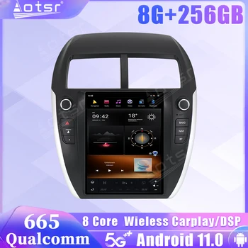 Автомагнитола Qualcomm Snapdragon 665 Android 11 Auto для Mitsubishi ASX 2010 2011 2012 2013 2014 Видео GPS Carplay Стерео головное устройство