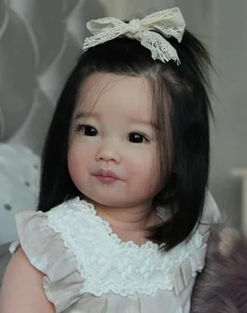 NPK 32-дюймовый огромный малыш Малыш Возрождается Леони Принцесса Девочка Реалистичная кукла Незавершенные Части куклы