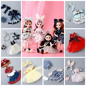 Новая кукла BJD, одежда 1/6, модное кружевное платье принцессы, одежда ob24, аксессуары для кукол, игрушки 