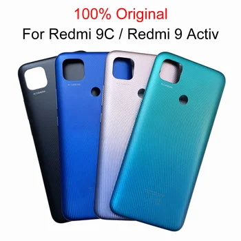 Оригинал Для Xiaomi Redmi 9C/Redmi 9 Activ Задняя Крышка Аккумулятора Задняя Дверь Корпус Панель Корпуса Кнопка Регулировки громкости Контакты Заменить