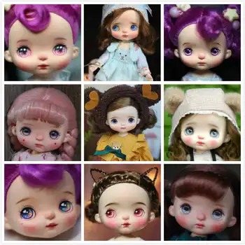 Индивидуальное лицо для кукол holal, куклы длиной 16 см, такие как holal doll, волосы можно выбрать 20191031