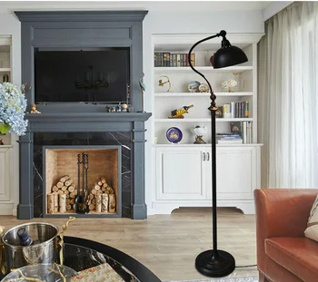Торшер для гостиной в стиле кантри в Скандинавской Америке, железный торшер, настольная лампа, креативный торшер в стиле ретро