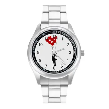 Кварцевые часы Banksy Фото Креативные наручные часы Стальные Доступные спортивные наручные часы для подростков