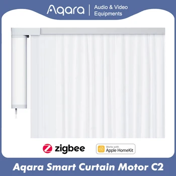 Aqara Smart Curtain Motor C2 Zig-bee3.0 Электрическая Дорожка С Синхронизированным Автоматическим Двигателем постоянного тока с Высоким Крутящим моментом, Дистанционное Управление Домиком Автоматическое