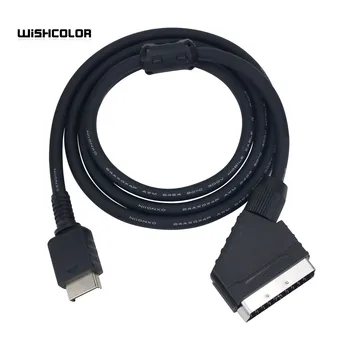Игровой кабель Wishcolor RGBS, кабель RGBS, штекер Scart европейского стандарта, подходит для преобразователя GBSC Sony PS1 PS2