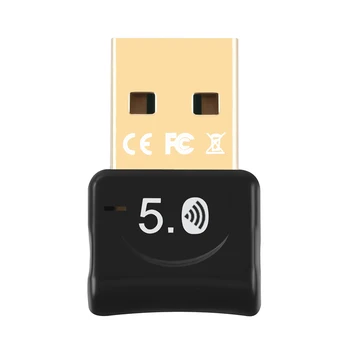 Мини-беспроводной USB-адаптер, портативный USB-адаптер, приемник, совместимый с Bluetooth 5.0, Подключи и играй для ПК, ноутбука, мыши, клавиатуры