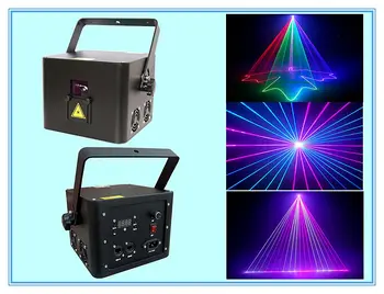 2 Вт RGB полноцветная анимация Лазерный луч на дискотеке Лазерный жирный луч DJ Лазерный занавес от дождя сценический свет 1 Вт 3D 2D ISHOW QUCICKSHOW