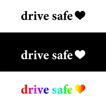 Светоотражающие автомобильные наклейки Drive Safe Английские любовные наклейки Safety Driving, наклейка на окно, наклейка на зеркало заднего вида, автомобильные аксессуары