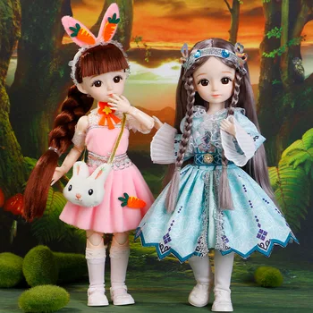 30 см Douluo Mainland Dance Ning Rongrong Гуманоидная кукла Девочка Принцесса Семейный Набор игрушек
