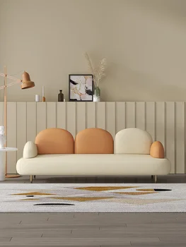 Тканевый диван Nordic luxury для небольших квартир с технологией single double clouds ins прямой латексный диван