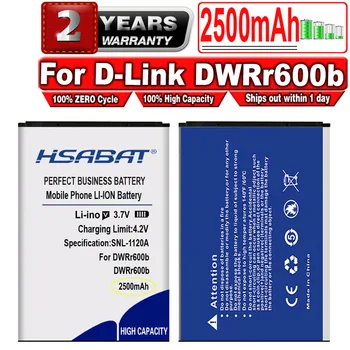 Аккумулятор HSABAT DWRr600b емкостью 2500 мАч для беспроводного маршрутизатора D-Link DWRr600b