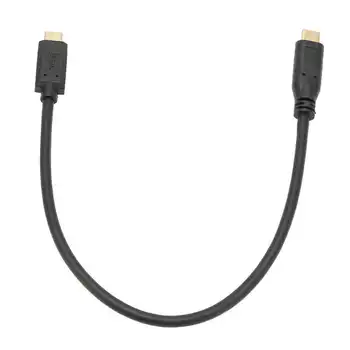 Кабель USB 3.1 C-C для мужчин и женщин с Крепежной гайкой Длиной приблизительно 11,8 дюйма Кабель USB C-USB C для Зарядного устройства Телефона Ноутбука