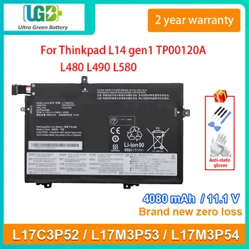UGB Новый Аккумулятор Для Ноутбука L17C3P52 L17M3P53 L17M3P54 Lenovo Thinkpad L14 gen1 TP00120A L480 L490 L580 E490 E590 E14 E15 E580