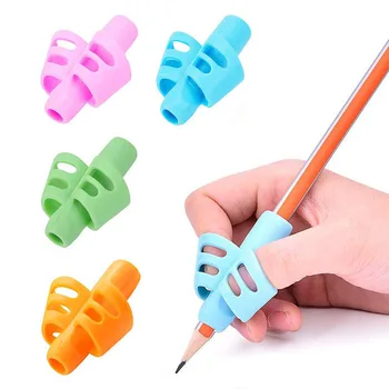100 Шт Детский держатель для карандашей для письма, детская обучающая практика, Силиконовая ручка для коррекции осанки для студентов